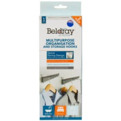 Beldray Multi-Purpose Organisation Hooks 2pk -Home Furnishings Store 392146 beldray 2 pack multipurpose organisation and storage hooks 5