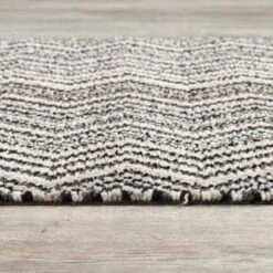 B&M Buddy Chevron Mono Doormat -Home Furnishings Store 392186 buddy chevron mat mono 2