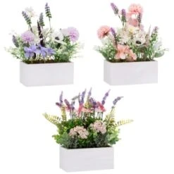 Bloom Floral Window Box - Purple -Home Furnishings Store 392832 floral window box group