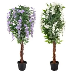 Bloom Wysteria Tree In Pot - Purple -Home Furnishings Store 392870 4ft wysteria tree group