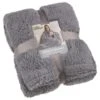 Home Essentials Teddy TV Blanket - Charcoal -Home Furnishings Store 393425 home essentials teddy tv blanket charcoal 5