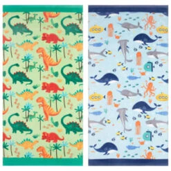 B&M Children's Beach Towel - Green Dinosaur -Home Furnishings Store 393915 childrens beach towel group 2