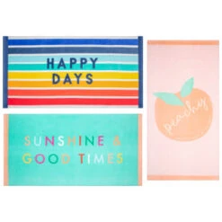 B&M Adult's Beach Towel - Sunshine & Good Times -Home Furnishings Store 393919 adult slogan beach towel group 2