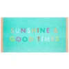 B&M Adult's Beach Towel - Sunshine & Good Times -Home Furnishings Store 393919 adult slogan beach towel sunshine and good times 2