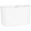 Simply Everyday Matte White Toothbrush Holder 1 Simply Everyday Matte White Toothbrush Holder -Home Furnishings Store 394003 mate toothbrush holder white