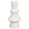 B&M Small Shaped Vase - White -Home Furnishings Store 394351 shaped vase white