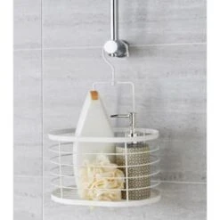 B&M Hanging Bathroom Caddy - White -Home Furnishings Store 394579 hanging caddy white