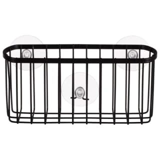 B&M Black Suction Wire Basket 3 B&M Black Suction Wire Basket