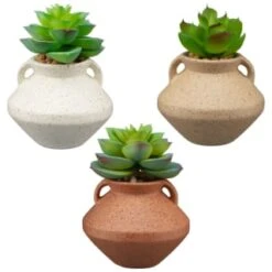 B&M Small Succulent Vase - Orange -Home Furnishings Store 394662 small vase succulent group