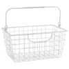 B&M Basket With Handles - White