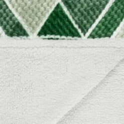 B&M Simply Geo Waffle Throw - Green -Home Furnishings Store 394920 simply geo waffle throw green 4