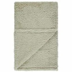 B&M Simply Teddy Sage Rolled Throw -Home Furnishings Store 394930 teddy throw sage 4