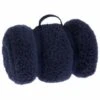 B&M Simply Teddy Navy Rolled Throw -Home Furnishings Store 394931 teddy throw navy