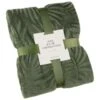 Large Leaf Embossed Green Throw -Home Furnishings Store 394947 large leaf embossed green throw