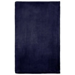 Navy Coral Fleece Throw -Home Furnishings Store 394951 navy coral fleece 3