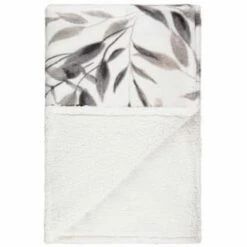 Winston Mono Leaf Sherpa Throw 9 Winston Mono Leaf Sherpa Throw -Home Furnishings Store 394976 winston leaf sherpa throw mono 3