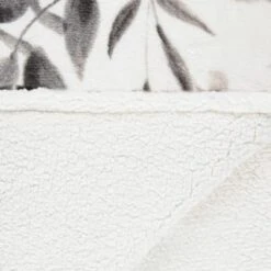 Winston Mono Leaf Sherpa Throw 10 Winston Mono Leaf Sherpa Throw -Home Furnishings Store 394976 winston leaf sherpa throw mono 4