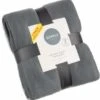 Simply Light Grey & Dark Grey Polar Fleece Throw 2pk -Home Furnishings Store 395032 simply super soft throws 2pk light grey dark grey