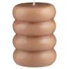 B&M Ribbed Pillar Candle - Brown -Home Furnishings Store 395415 shaped pillar candle natural 2