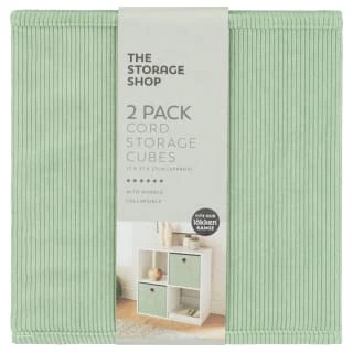 Lokken Cord Storage Cubes 2pk - Sage 4 Lokken Cord Storage Cubes 2pk - Sage - Image 2