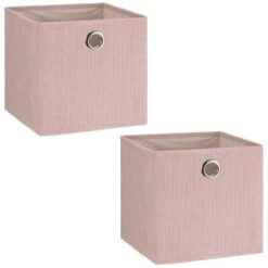 Lokken Cord Storage Cubes 2pk - Pink 8 Lokken Cord Storage Cubes 2pk - Pink -Home Furnishings Store 395813 2pk cord lokken storage cubes pink