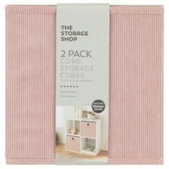 Lokken Cord Storage Cubes 2pk - Pink 7 Lokken Cord Storage Cubes 2pk - Pink -Home Furnishings Store 395813 2pk cord lokken storage cubes pink 3