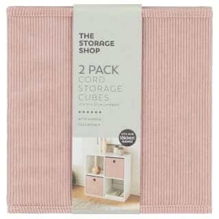 Lokken Cord Storage Cubes 2pk - Pink 4 Lokken Cord Storage Cubes 2pk - Pink - Image 2