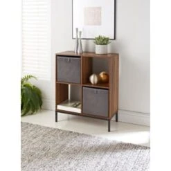 Lokken Velvet Storage Cubes 2pk - Grey -Home Furnishings Store 395825 2pk velvet lokken storage cubes grey