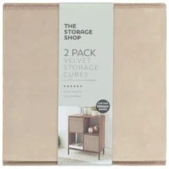 Lokken Velvet Storage Cubes 2pk - Mushroom 7 Lokken Velvet Storage Cubes 2pk - Mushroom -Home Furnishings Store 395837 2pk velvet lokken storage cubes mushroom