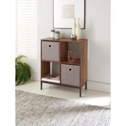 Lokken Linen Storage Cubes 2pk - Grey -Home Furnishings Store 395851 2pk linen lokken storage cubes grey