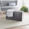 B&M Velvet Storage Box - Grey 2 B&M Velvet Storage Box - Grey -Home Furnishings Store 395861 velvet storage box grey 2