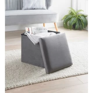 B&M Square Storage Cube - Grey 3 B&M Square Storage Cube - Grey
