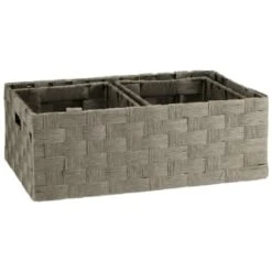 B&M Caen Set Of 3 Paper Rope Baskets - Grey -Home Furnishings Store 395868 caen set of 3 paper rope baskets grey