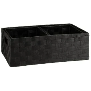 B&M Caen Set Of 3 Paper Rope Baskets - Black 6 B&M Caen Set Of 3 Paper Rope Baskets - Black - Image 4