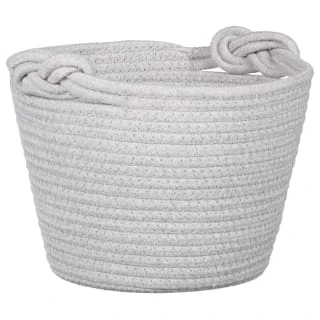 B&M Cara Rope Basket With Handle - Grey 3 B&M Cara Rope Basket With Handle - Grey