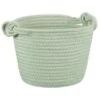 B&M Cara Rope Basket With Handle - Green -Home Furnishings Store 395881 cara rope basket green
