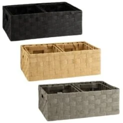 B&M Caen Set Of 3 Paper Rope Baskets - Grey -Home Furnishings Store 395883 395868 395869 caen set of 3 paper rope baskets group