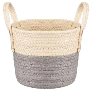 B&M Wicker Basket - Grey 3 B&M Wicker Basket - Grey