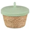 B&M Kendall Basket With Lid - Green -Home Furnishings Store 395975 kendall basket with lid green 2