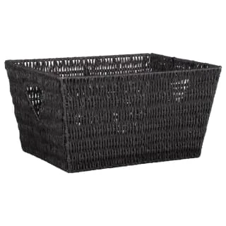 B&M Vannes Heart Cut Out Wicker Basket - Black 3 B&M Vannes Heart Cut Out Wicker Basket - Black