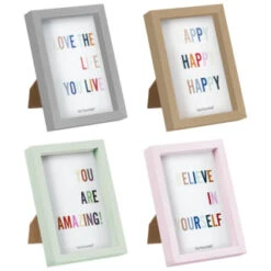 B&M Colourblock Frame 4 X 6" - Turquoise -Home Furnishings Store 396247 396248 396249 396250 basic colourblock frame 4x6 group