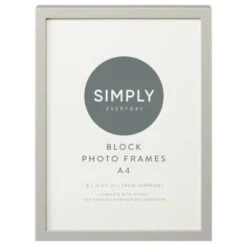 Simply Everyday A4 Block Frames 3pk - Grey -Home Furnishings Store 396679 simply everyday 3 pack a4 block photo frame grey
