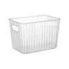 Ribbed Clear Storage Tub - Medium 2 Ribbed Clear Storage Tub - Medium -Home Furnishings Store 396948 ribbed storage tub midi