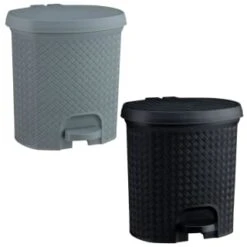 B&M Knit Peddle Bin - Black -Home Furnishings Store 400122 400123 knit peddle bin 1