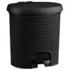 B&M Knit Peddle Bin - Black -Home Furnishings Store 400122 black knit peddle bin