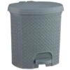 B&M Knit Peddle Bin - Grey -Home Furnishings Store 400123 grey knit peddle bin 2