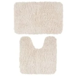 Cream - Tufted Bath Mat -Home Furnishings Store 400295 400294 tufted bath and ped mat cream 2 1